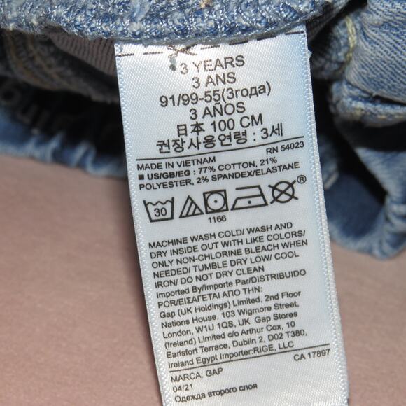 Baby Gap Denim Pull On Distressed Toddler Jeggings - Picture 7 of 7